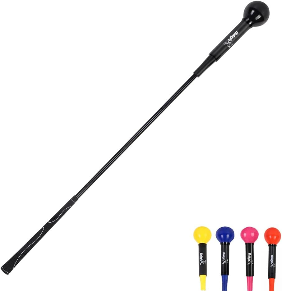 Golf Training Aid Stick - Professional Swing Tempo Trainer for Strength, Balance, and Flexibility (48 Inch)