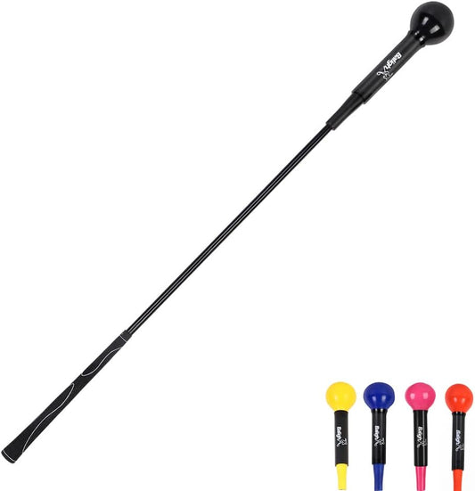 Golf Training Aid Stick - Professional Swing Tempo Trainer for Strength, Balance, and Flexibility (48 Inch)